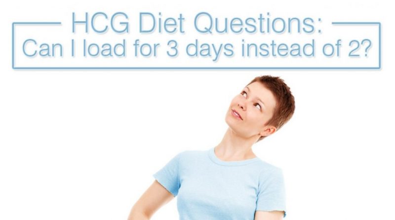 HCG Diet Questions Can I load for 3 days instead of 2