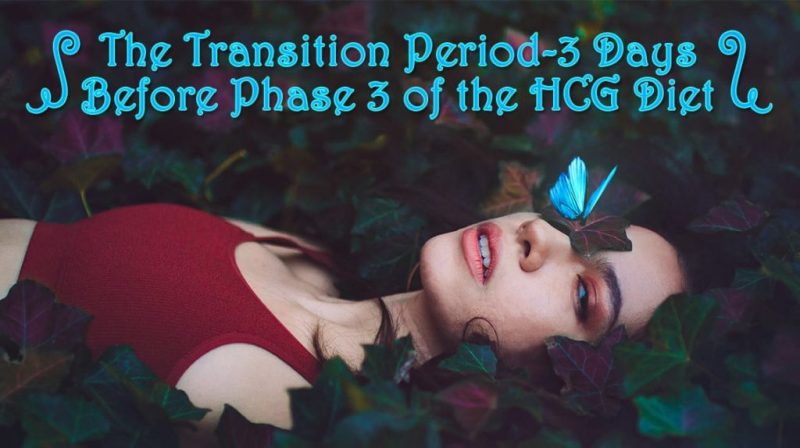 The Transition Period-3 Days Before Phase 3 of the HCG Diet